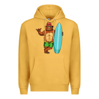 Mustard surfing premium Premium Hoodie - linhVisuals