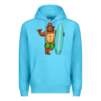 Ocean Blue surfing premium Premium Hoodie - linhVisuals