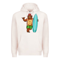 Pale Pink surfing premium Premium Hoodie - linhVisuals