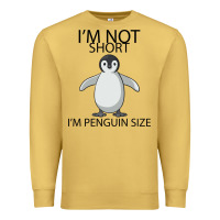 Antique Gold I'm Not Short I'm Penguin Size Premium Sweatshirt - Bettercallsaul