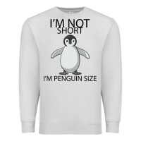 Dove Grey I'm Not Short I'm Penguin Size Premium Sweatshirt - Bettercallsaul