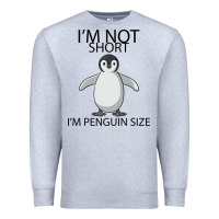 Heather Grey I'm Not Short I'm Penguin Size Premium Sweatshirt - Bettercallsaul