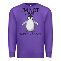 Purple I'm Not Short I'm Penguin Size Premium Sweatshirt - Bettercallsaul