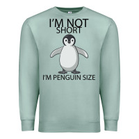 Seafoam I'm Not Short I'm Penguin Size Premium Sweatshirt - Bettercallsaul