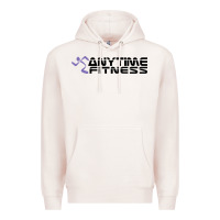 Pale Pink anytime fitness leg day Premium Hoodie - linhVisuals