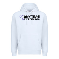 White anytime fitness leg day Premium Hoodie - linhVisuals