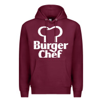 Burgundy vintage burger chef classic Premium Hoodie - linhVisuals