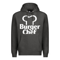 Charcoal Heather vintage burger chef classic Premium Hoodie - linhVisuals