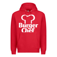 Red vintage burger chef classic Premium Hoodie - linhVisuals