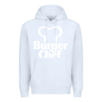 White vintage burger chef classic Premium Hoodie - linhVisuals