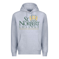 Heather Grey St. Norbert College Premium Hoodie - linhVisuals