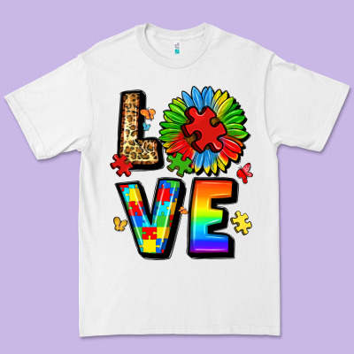 Autism Love Premium Tee Designed By Lillyallendesigns