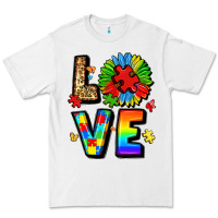 White autism love Premium Tee - LillyAllenDesigns