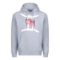 Heather Grey zodiac series gemini classic Premium Hoodie - linhVisuals