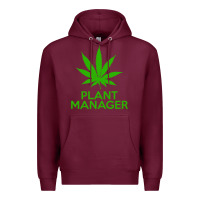 Burgundy plant manager weed pot cannabis flippin sweet gear transparent copy Premium Hoodie - linhVisuals