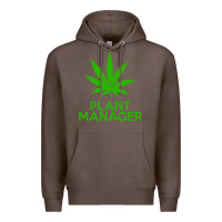 Coffee plant manager weed pot cannabis flippin sweet gear transparent copy Premium Hoodie - linhVisuals