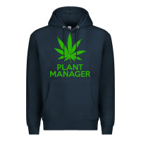 Navy plant manager weed pot cannabis flippin sweet gear transparent copy Premium Hoodie - linhVisuals