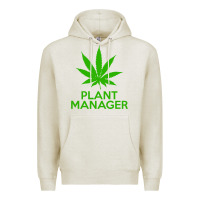 Oatmeal Heather plant manager weed pot cannabis flippin sweet gear transparent copy Premium Hoodie - linhVisuals