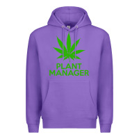 Purple plant manager weed pot cannabis flippin sweet gear transparent copy Premium Hoodie - linhVisuals