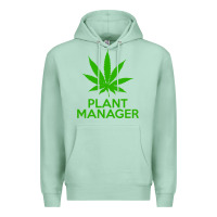 Seafoam plant manager weed pot cannabis flippin sweet gear transparent copy Premium Hoodie - linhVisuals