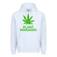 White plant manager weed pot cannabis flippin sweet gear transparent copy Premium Hoodie - linhVisuals