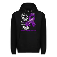 Black hodgkins lymphoma awareness t  shirt hodgkin's lymphoma awareness her Premium Hoodie - linhVisuals