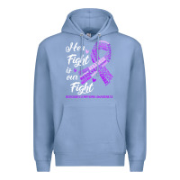 Colony Blue hodgkins lymphoma awareness t  shirt hodgkin's lymphoma awareness her Premium Hoodie - linhVisuals