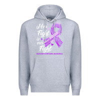 Heather Grey hodgkins lymphoma awareness t  shirt hodgkin's lymphoma awareness her Premium Hoodie - linhVisuals