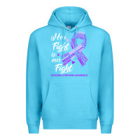 Ocean Blue hodgkins lymphoma awareness t  shirt hodgkin's lymphoma awareness her Premium Hoodie - linhVisuals