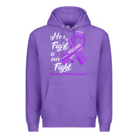 Purple hodgkins lymphoma awareness t  shirt hodgkin's lymphoma awareness her Premium Hoodie - linhVisuals