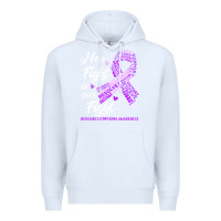 White hodgkins lymphoma awareness t  shirt hodgkin's lymphoma awareness her Premium Hoodie - linhVisuals