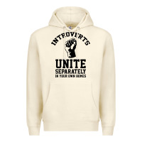 Sandshell introverts unite Premium Hoodie - linhVisuals