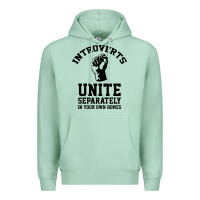 Seafoam introverts unite Premium Hoodie - linhVisuals