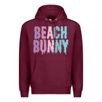 Burgundy beach bunny Premium Hoodie - linhVisuals