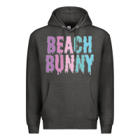 Charcoal Heather beach bunny Premium Hoodie - linhVisuals