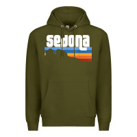 Army Green cute retro i love sedona arizona desert sunset az t shirt Premium Hoodie - linhVisuals