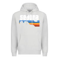 Dove Grey cute retro i love sedona arizona desert sunset az t shirt Premium Hoodie - linhVisuals