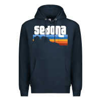 Navy cute retro i love sedona arizona desert sunset az t shirt Premium Hoodie - linhVisuals