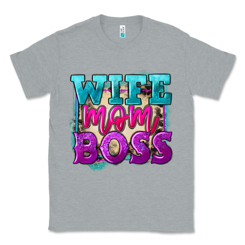 Wife Mom Boss Mother's Day Classic Tee by FaDigitalArtStudio | Teevron