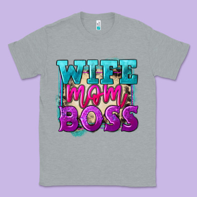 Wife Mom Boss Mother's Day Classic Tee Designed By Fadigitalartstudio