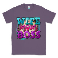 Lavender Wife mom boss Mother's Day Classic Tee - FaDigitalArtStudio