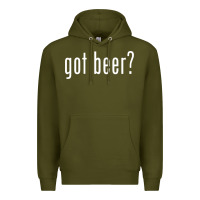 Army Green beer Premium Hoodie - linhVisuals