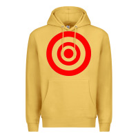 Antique Gold bullseye target Premium Hoodie - linhVisuals