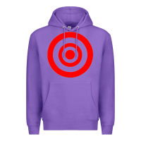 Purple bullseye target Premium Hoodie - linhVisuals