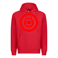 Red bullseye target Premium Hoodie - linhVisuals