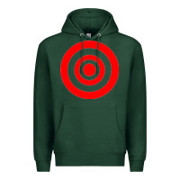 Sports Green bullseye target Premium Hoodie - linhVisuals