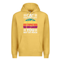 Antique Gold Funny Cat Lover Sarcastic Cat Memes Premium Hoodie - linhVisuals