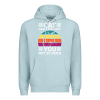 Blue Mist Funny Cat Lover Sarcastic Cat Memes Premium Hoodie - linhVisuals