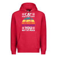 Cardinal Funny Cat Lover Sarcastic Cat Memes Premium Hoodie - linhVisuals