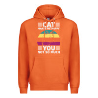 Carrot Funny Cat Lover Sarcastic Cat Memes Premium Hoodie - linhVisuals